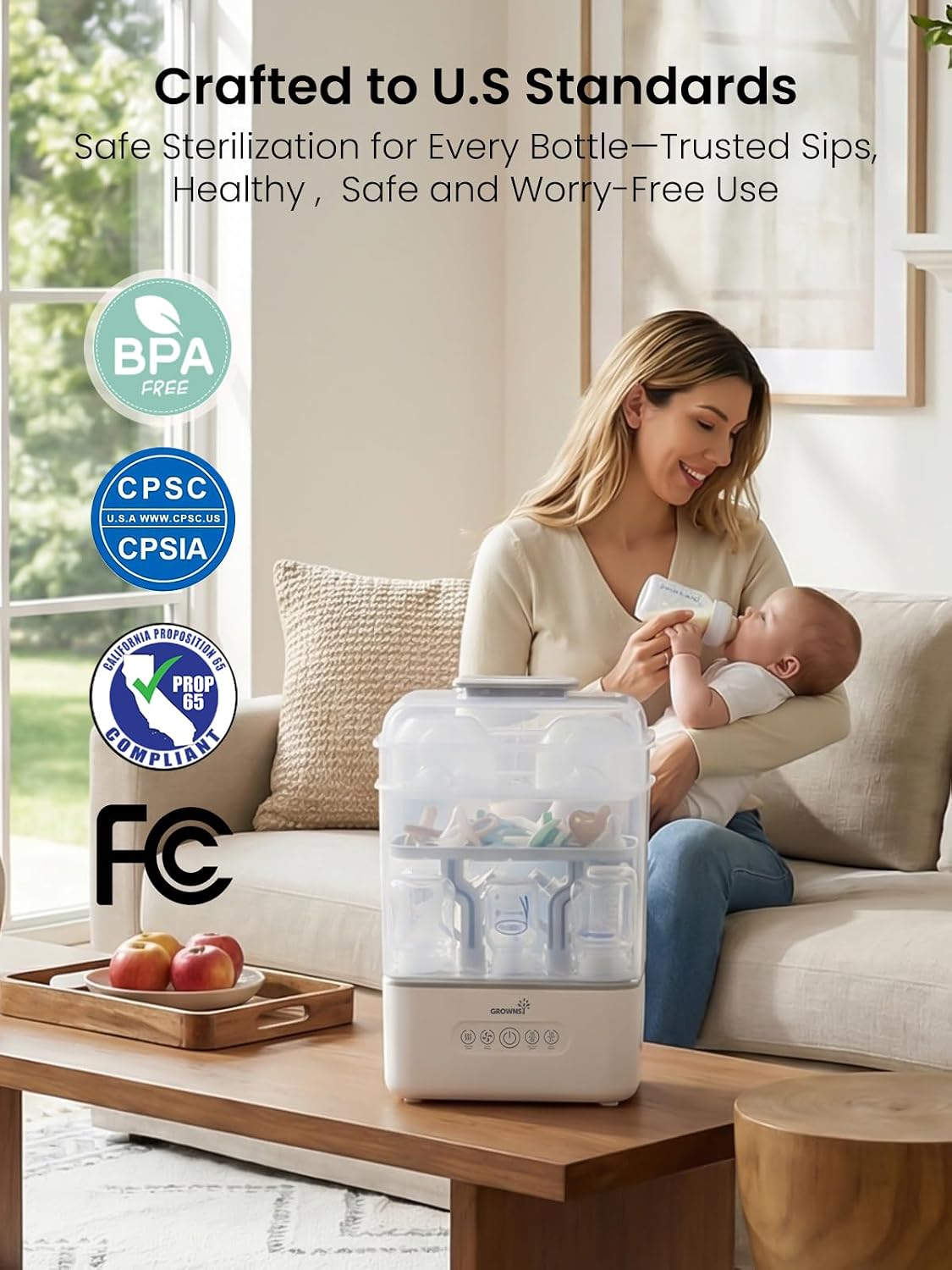 3 Layers Large Bottle Sterilizer and Dryer Bottle Sterilizer and Dryer