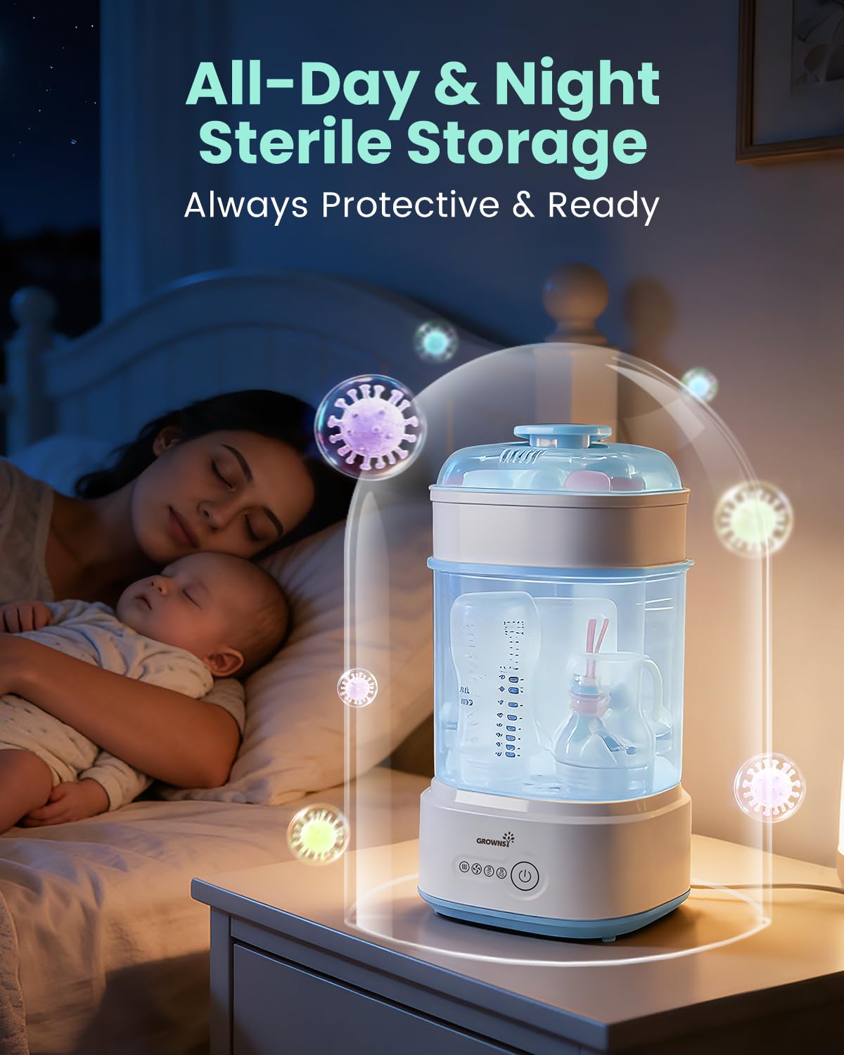 3 Layers Large Bottle Sterilizer and Dryer Bottle Sterilizer and Dryer