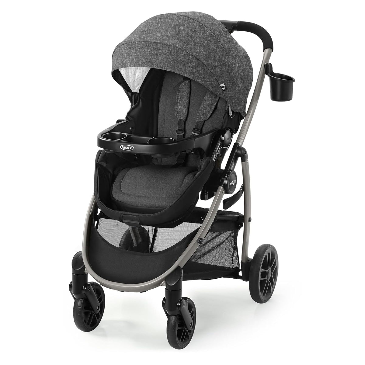 Modes Pramette Stroller, 3-in-1 Baby Stroller, 3 Modes: Infant Car Seat Carrier (Car Seat Not Included), Infant Pramette to Toddler Stroller with Reversible Seat and One-Hand Fold, Redmond