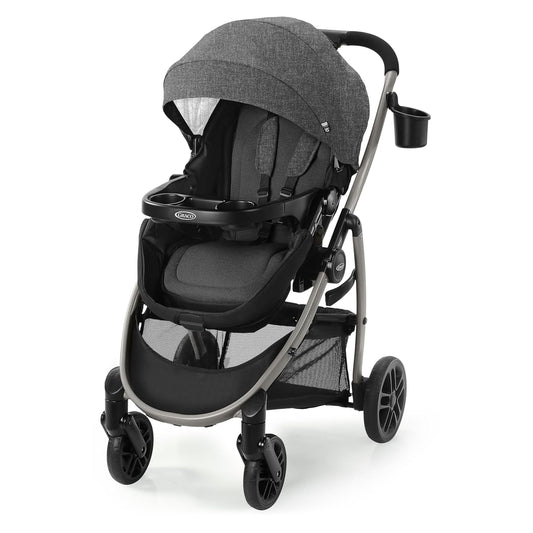 Modes Pramette Stroller, 3-in-1 Baby Stroller, 3 Modes: Infant Car Seat Carrier (Car Seat Not Included), Infant Pramette to Toddler Stroller with Reversible Seat and One-Hand Fold, Redmond