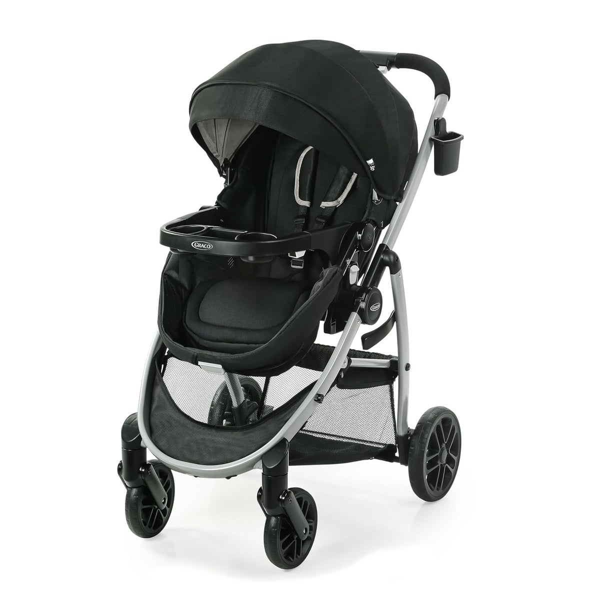 Modes Pramette Stroller, 3-in-1 Baby Stroller, 3 Modes: Infant Car Seat Carrier (Car Seat Not Included), Infant Pramette to Toddler Stroller with Reversible Seat and One-Hand Fold, Redmond
