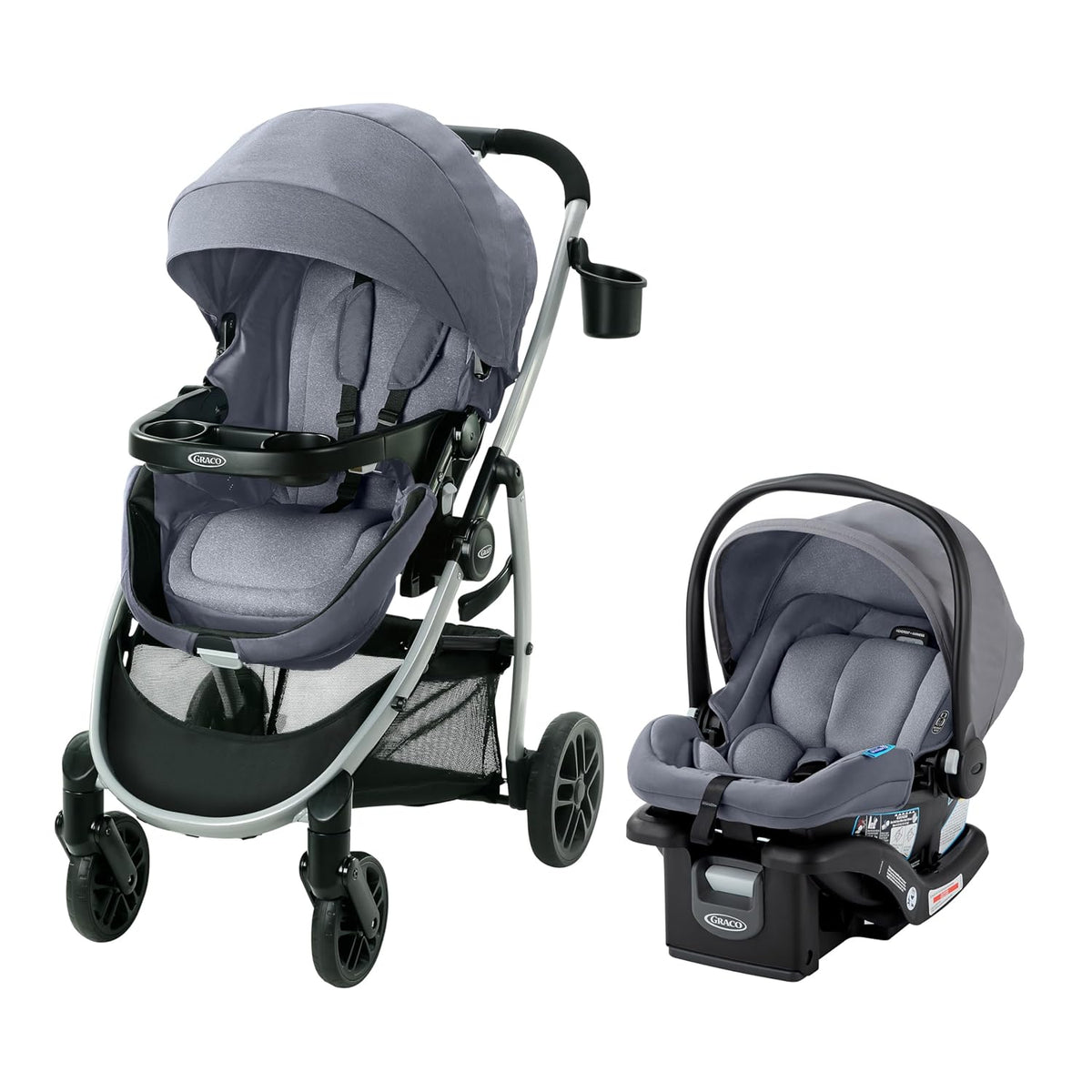 Modes Pramette Stroller, 3-in-1 Baby Stroller, 3 Modes: Infant Car Seat Carrier (Car Seat Not Included), Infant Pramette to Toddler Stroller with Reversible Seat and One-Hand Fold, Redmond