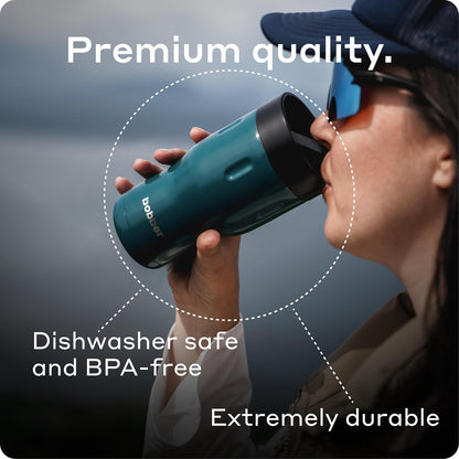 12 OZ Vacuum Insulated Stainless Steel Portable Travel Coffee Mug With 100% Leakproof Locked Lid (Matte)