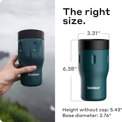 12 OZ Vacuum Insulated Stainless Steel Portable Travel Coffee Mug With 100% Leakproof Locked Lid (Matte)
