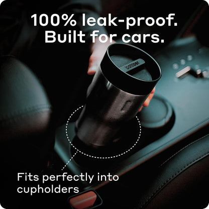 12 OZ Vacuum Insulated Stainless Steel Portable Travel Coffee Mug With 100% Leakproof Locked Lid (Matte)