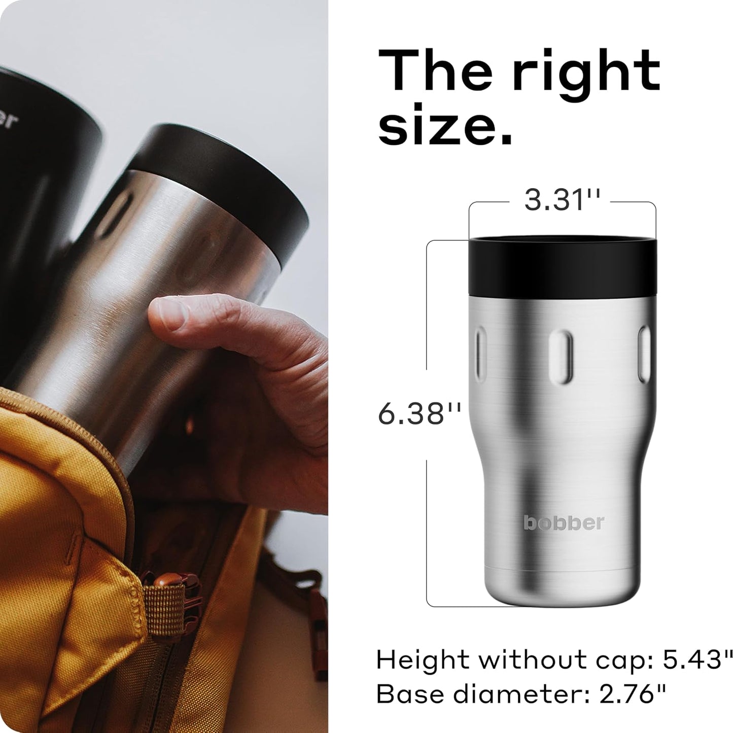 12 OZ Vacuum Insulated Stainless Steel Portable Travel Coffee Mug With 100% Leakproof Locked Lid (Matte)