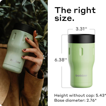 12 OZ Vacuum Insulated Stainless Steel Portable Travel Coffee Mug With 100% Leakproof Locked Lid (Matte)