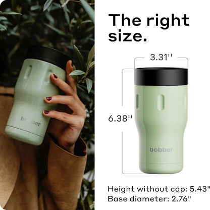 12 OZ Vacuum Insulated Stainless Steel Portable Travel Coffee Mug With 100% Leakproof Locked Lid (Matte)