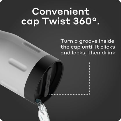 12 OZ Vacuum Insulated Stainless Steel Portable Travel Coffee Mug With 100% Leakproof Locked Lid (Matte)