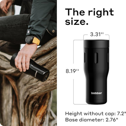 12 OZ Vacuum Insulated Stainless Steel Portable Travel Coffee Mug With 100% Leakproof Locked Lid (Matte)
