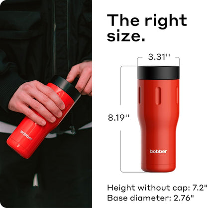 12 OZ Vacuum Insulated Stainless Steel Portable Travel Coffee Mug With 100% Leakproof Locked Lid (Matte)