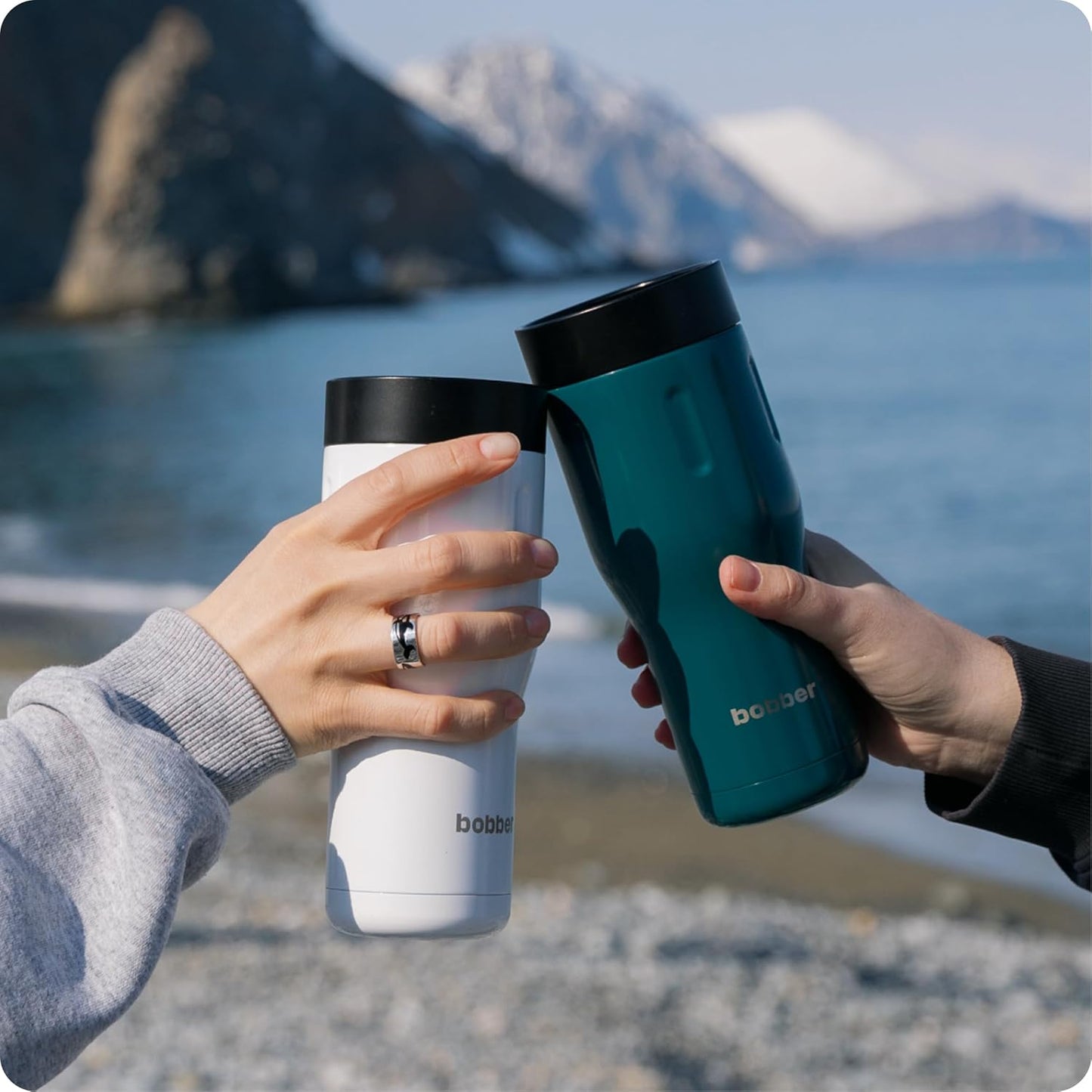 12 OZ Vacuum Insulated Stainless Steel Portable Travel Coffee Mug With 100% Leakproof Locked Lid (Matte)