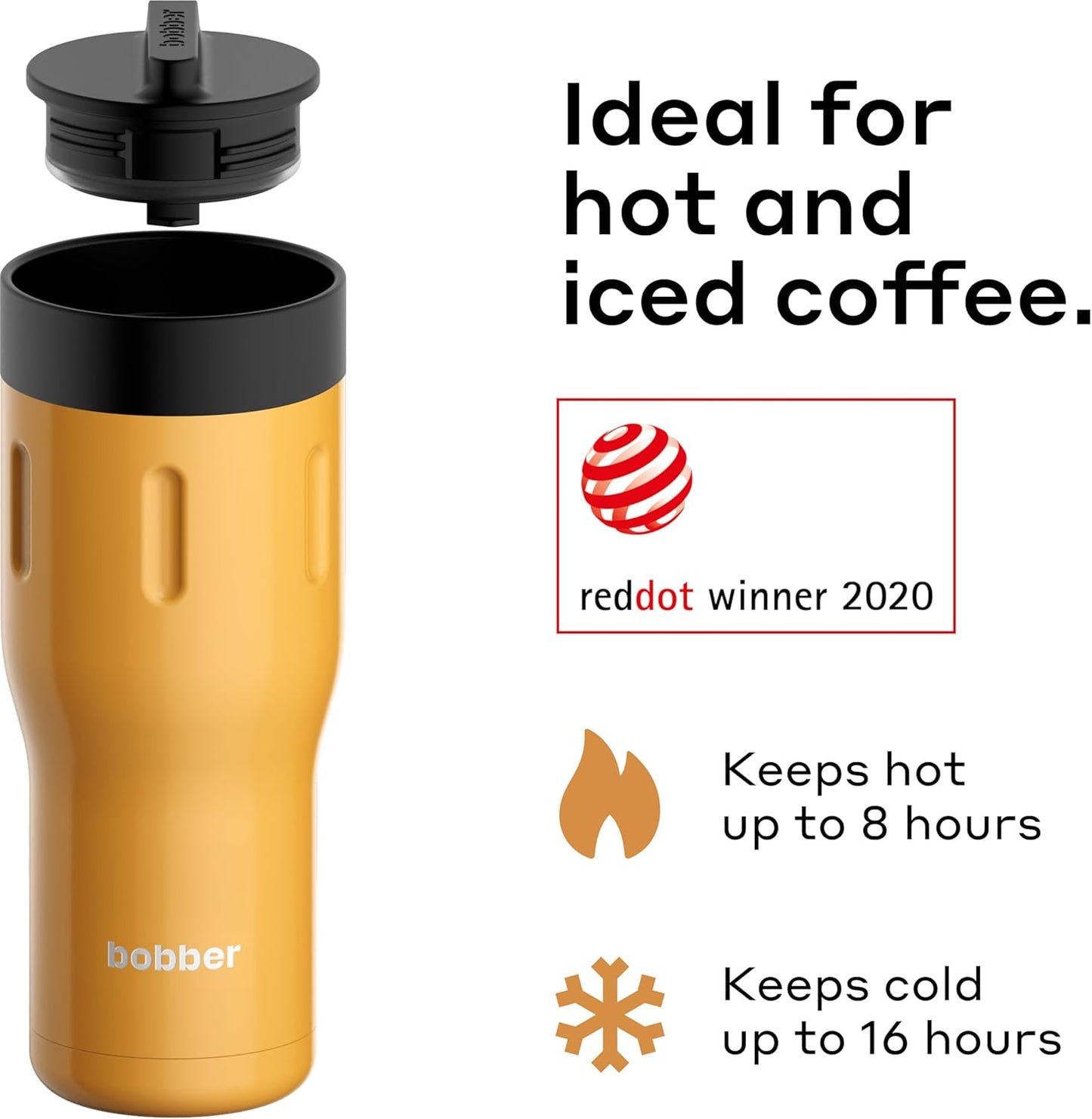12 OZ Vacuum Insulated Stainless Steel Portable Travel Coffee Mug With 100% Leakproof Locked Lid (Matte)