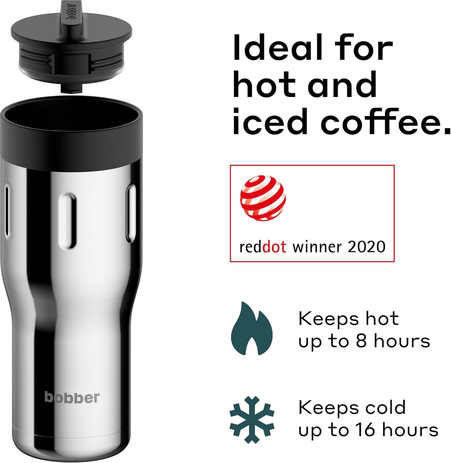 12 OZ Vacuum Insulated Stainless Steel Portable Travel Coffee Mug With 100% Leakproof Locked Lid (Matte)