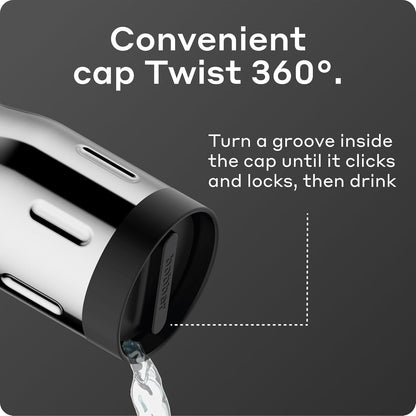 12 OZ Vacuum Insulated Stainless Steel Portable Travel Coffee Mug With 100% Leakproof Locked Lid (Matte)