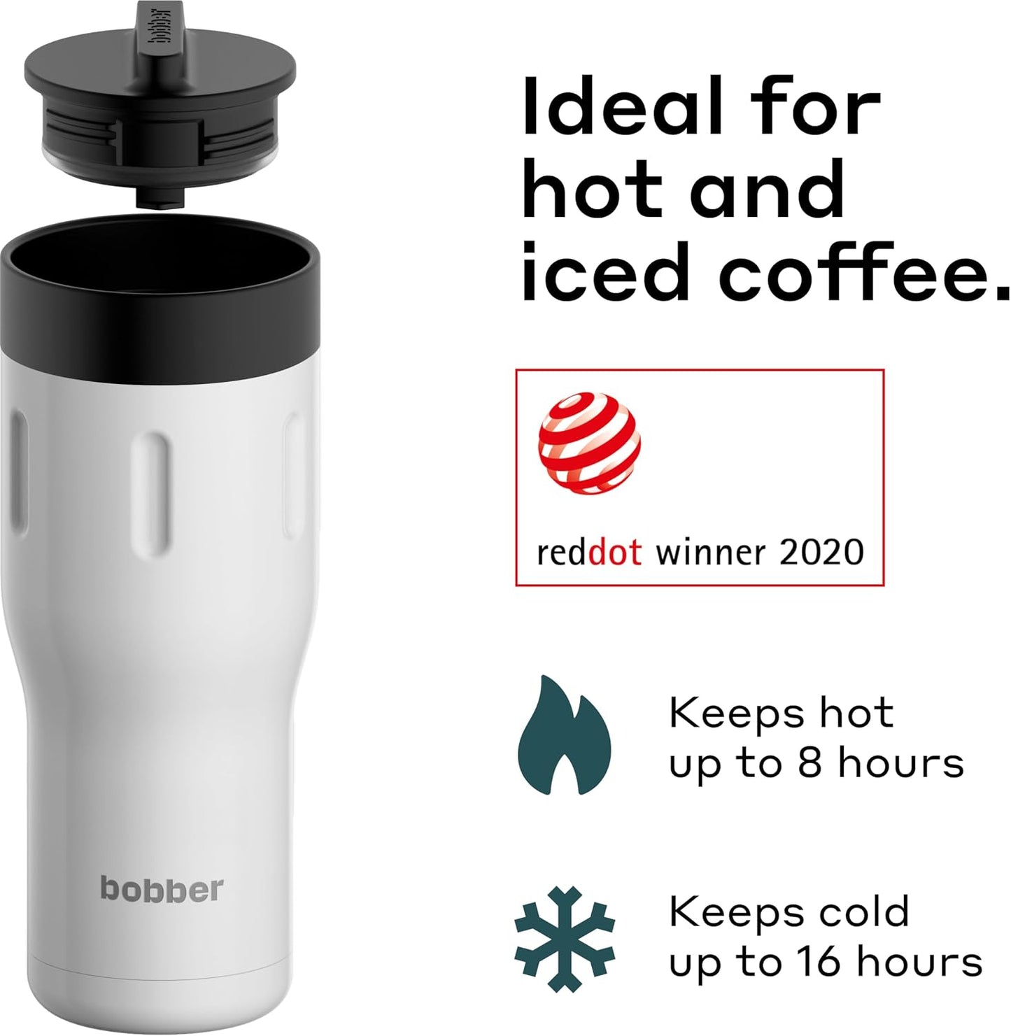 12 OZ Vacuum Insulated Stainless Steel Portable Travel Coffee Mug With 100% Leakproof Locked Lid (Matte)