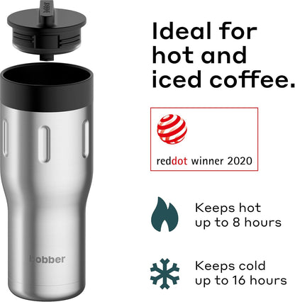 12 OZ Vacuum Insulated Stainless Steel Portable Travel Coffee Mug With 100% Leakproof Locked Lid (Matte)