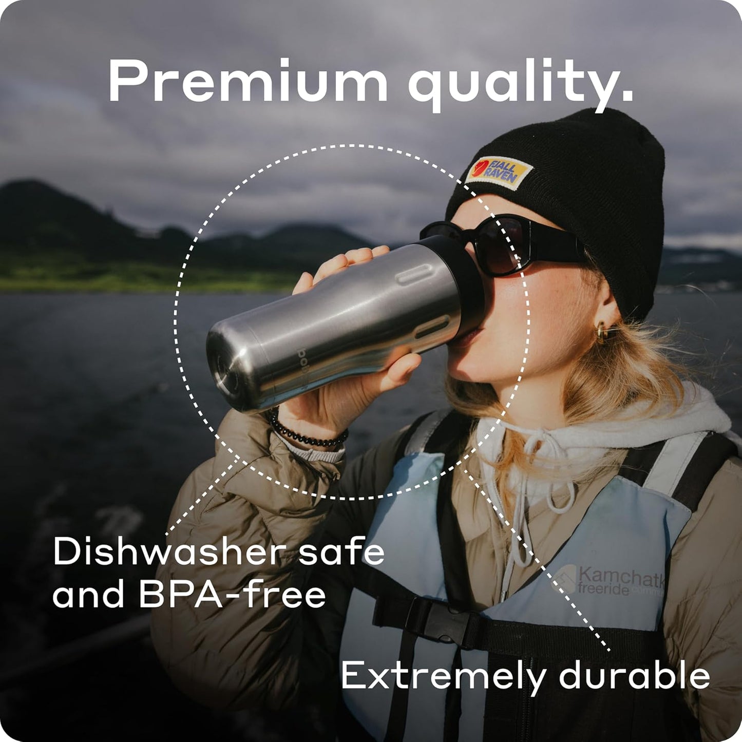 12 OZ Vacuum Insulated Stainless Steel Portable Travel Coffee Mug With 100% Leakproof Locked Lid (Matte)