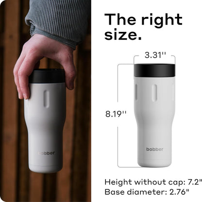 12 OZ Vacuum Insulated Stainless Steel Portable Travel Coffee Mug With 100% Leakproof Locked Lid (Matte)
