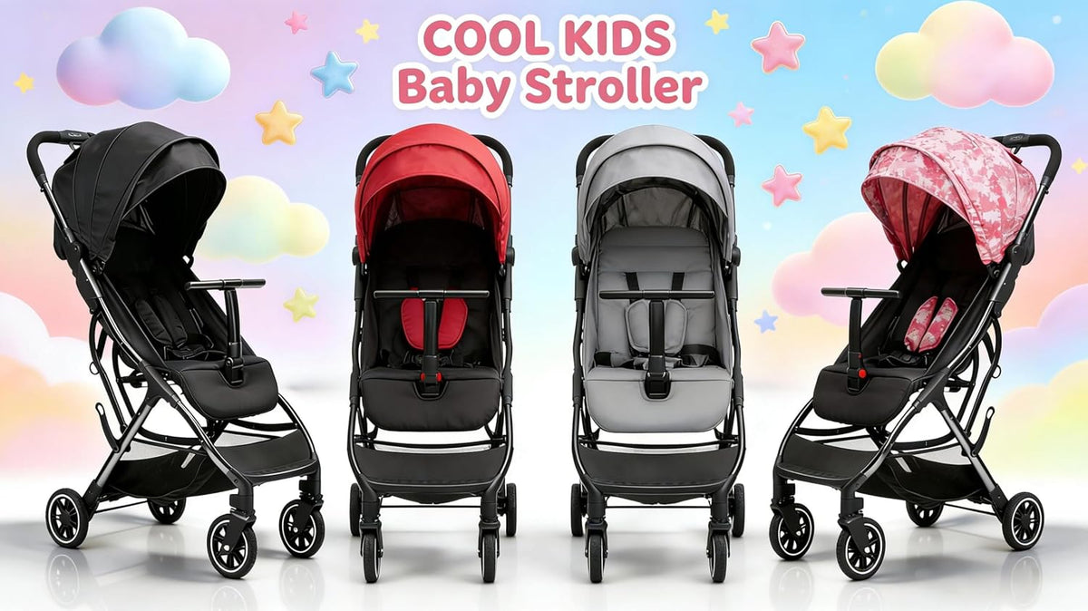 Superb Lightweight Travel Stroller, Auto Fold Buggy Rose Gold