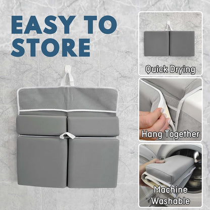 Baby Bath Kneeler and Elbow Rest Pad Set, 1.5-Inch Non-Slip Pads