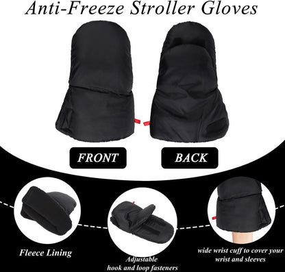 Stroller Handle Muffs Gloves Universal Winter Stroller Mittens
