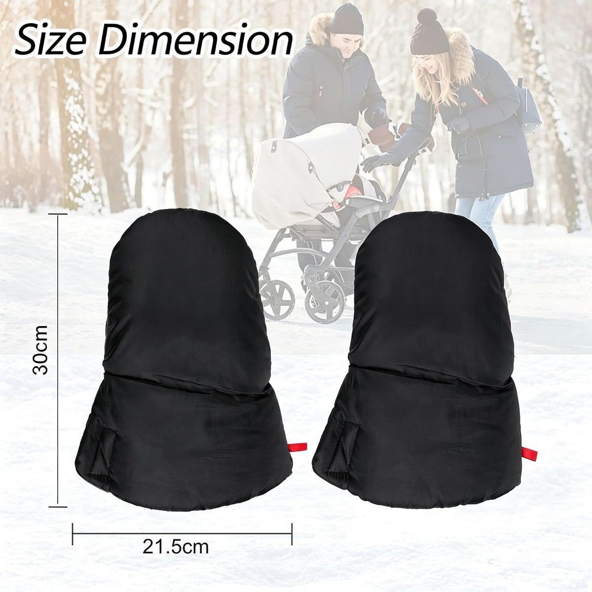 Stroller Handle Muffs Gloves Universal Winter Stroller Mittens