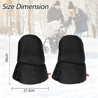 Stroller Handle Muffs Gloves Universal Winter Stroller Mittens