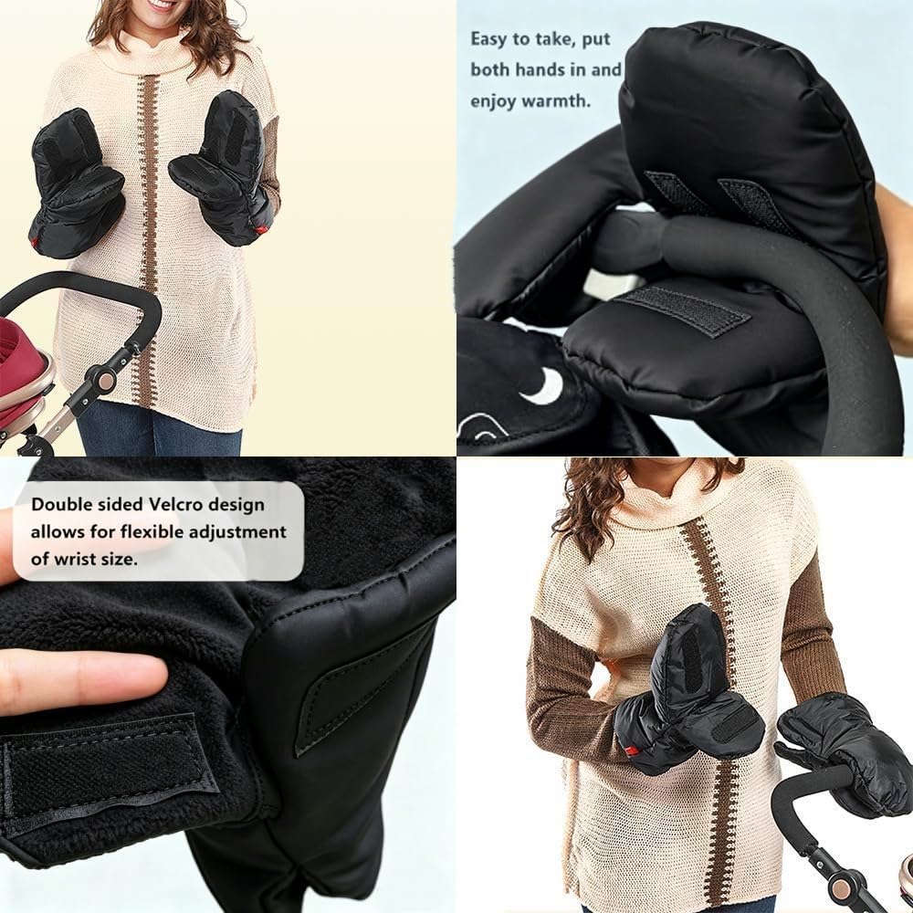 Stroller Handle Muffs Gloves Universal Winter Stroller Mittens