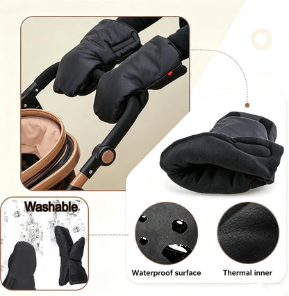 Stroller Handle Muffs Gloves Universal Winter Stroller Mittens