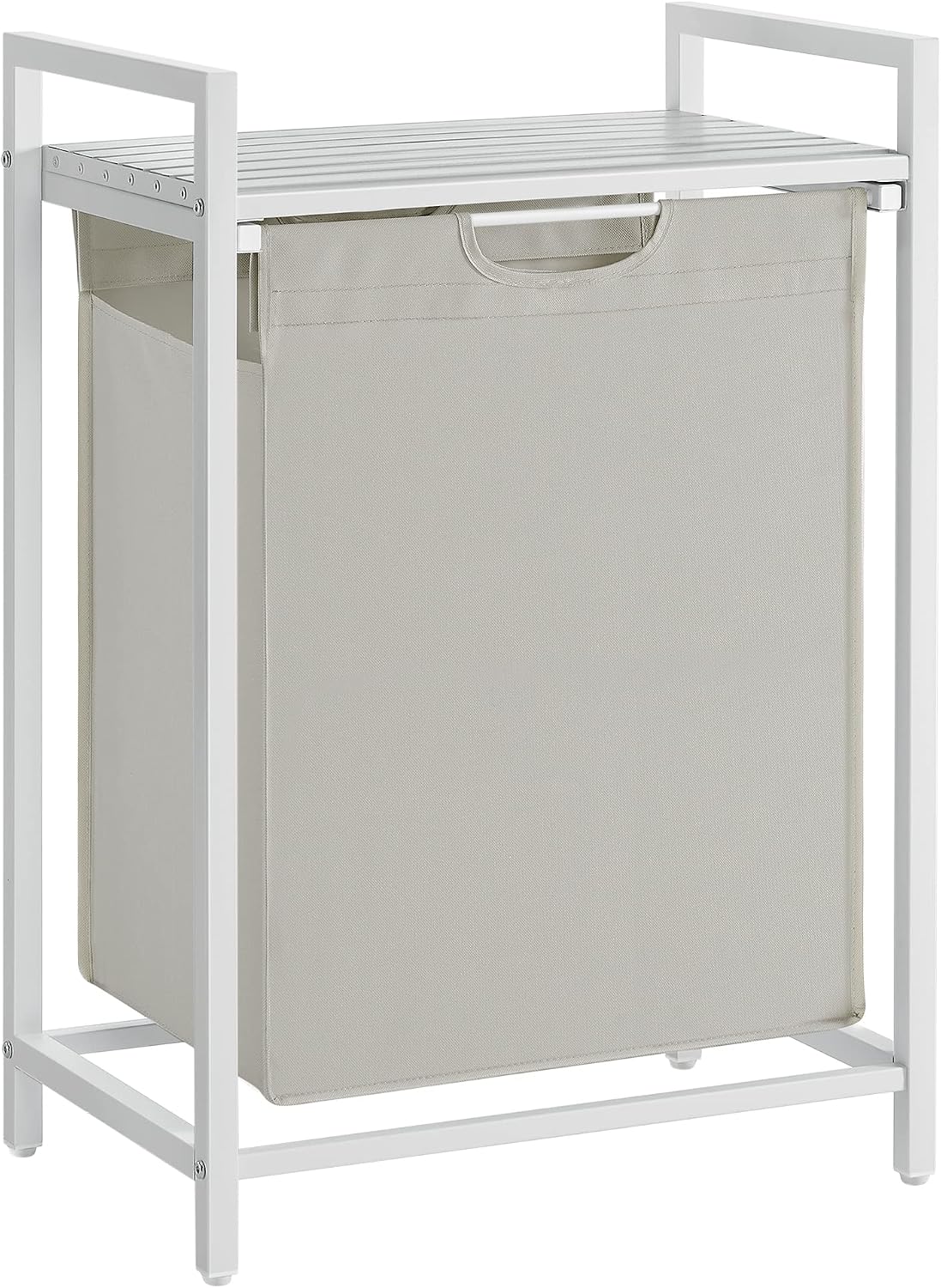 VASAGLE Laundry Hamper with Shelf, 1 Pull-Out Bag, 17.2 Gallons (65L)