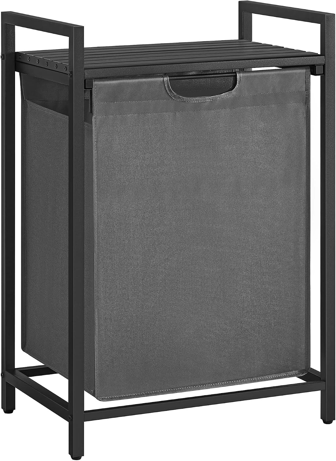VASAGLE Laundry Hamper with Shelf, 1 Pull-Out Bag, 17.2 Gallons (65L)