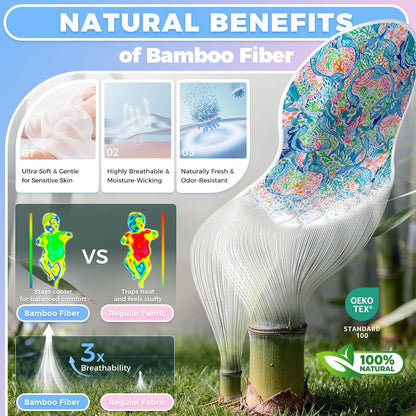 Portable Diaper Changing Pad Viscose from Bamboo 3 Pack, Foldable Waterproof Baby Changing Mat, Absorbent Machine Washable Diaper Bag Travel Essential, Newborn Baby Changer, 27.5x14