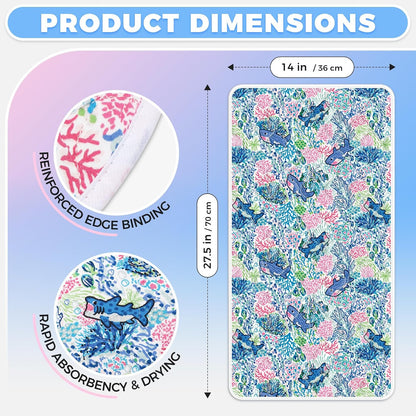 Portable Diaper Changing Pad Viscose from Bamboo 3 Pack, Foldable Waterproof Baby Changing Mat, Absorbent Machine Washable Diaper Bag Travel Essential, Newborn Baby Changer, 27.5x14