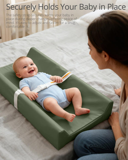 Waterproof Changing Pads Vegan Leather Wipeable Changing Table Pad