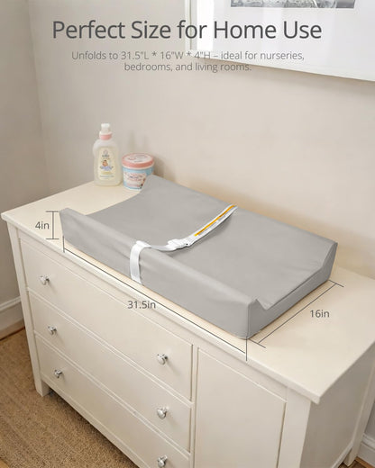 Waterproof Changing Pads Vegan Leather Wipeable Changing Table Pad