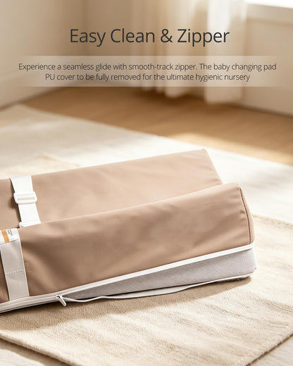 Waterproof Changing Pads Vegan Leather Wipeable Changing Table Pad