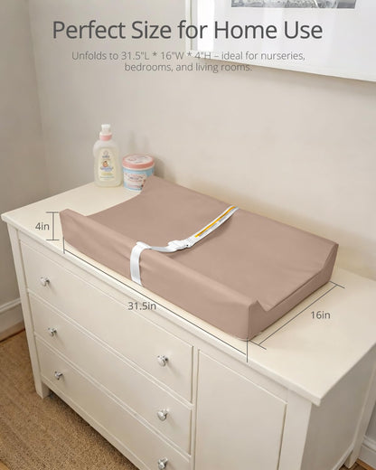 Waterproof Changing Pads Vegan Leather Wipeable Changing Table Pad