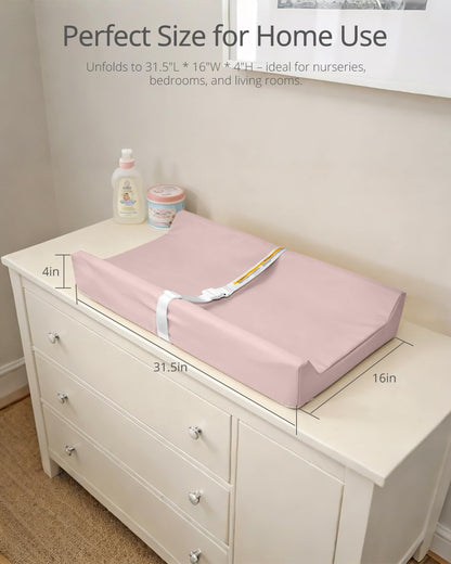 Waterproof Changing Pads Vegan Leather Wipeable Changing Table Pad