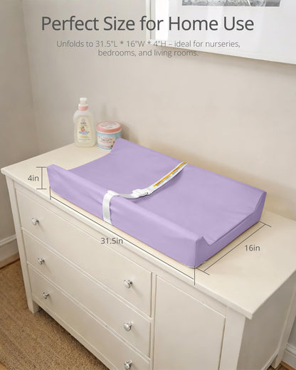 Waterproof Changing Pads Vegan Leather Wipeable Changing Table Pad