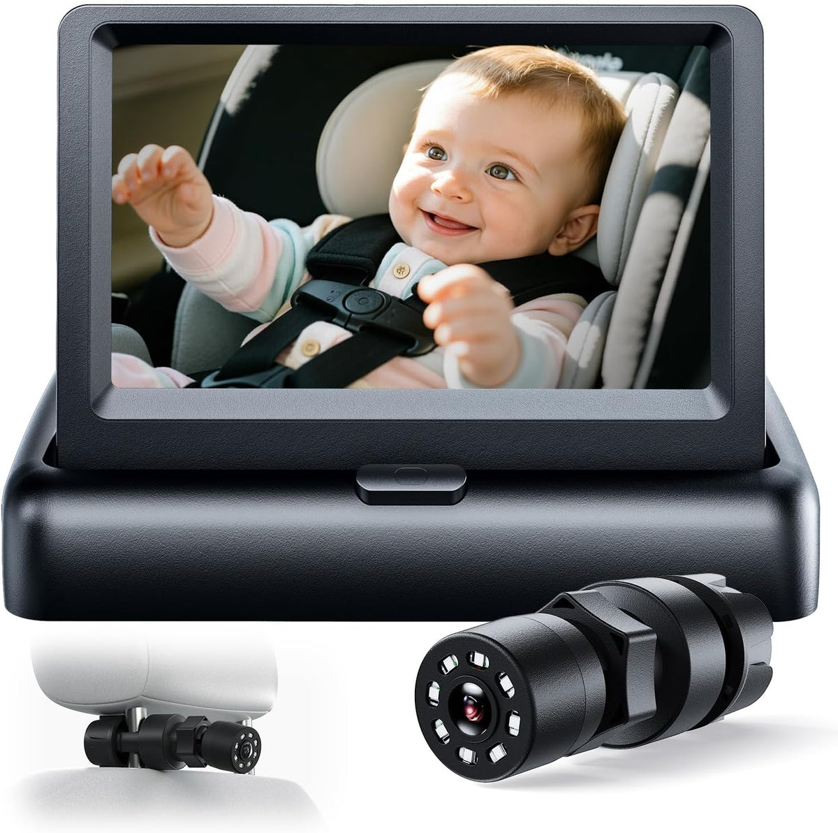 Baby Car Camera, Easy Install, 1080p Clear View, Reliable Design