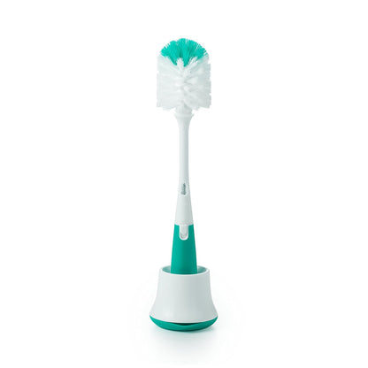 Bottle Brush with Nipple Cleaner and Stand - Sage