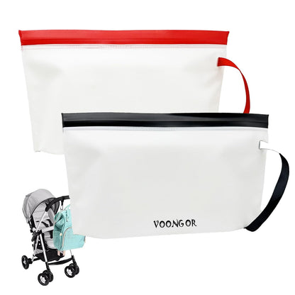 Baby Portable Wipe Dispenser, Reusable & Refillable Wet Wipe Pouch with Wrist Straps, Travel Wipes Holder & Case, Lightweight Flushable Diaper Wipes Container (Heart Pattern)