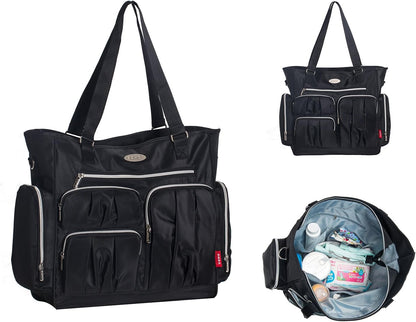 SoHo Times Square Diaper Bag Tote 8Pc Set