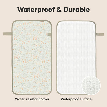Portable Diaper Changing Pad and Baby Diaper Caddy Organizer - Waterproof Foldable Baby Changing Mat - Large Baby Organizer for Nursery, Foldable Baby Diaper Clutch