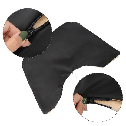 Winter Stroller Hand Muff, Waterproof Fleece Lined Pushchair Hand Warmer with 3-Side Zipper, Windproof Rainproof Pram Gloves, Universal Fit for One-Bar Handle Baby Stroller Parent Accessory