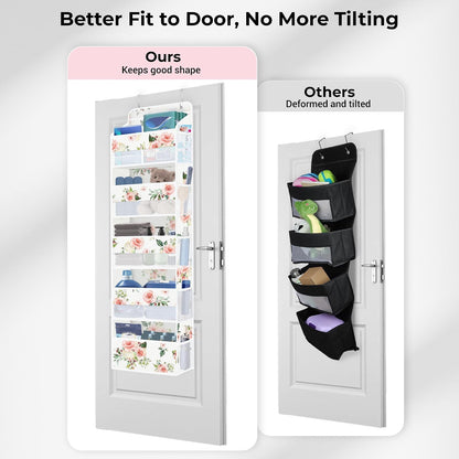Over the Door Organizer Diaper Toy Nursery Hanging Shelf, Flower