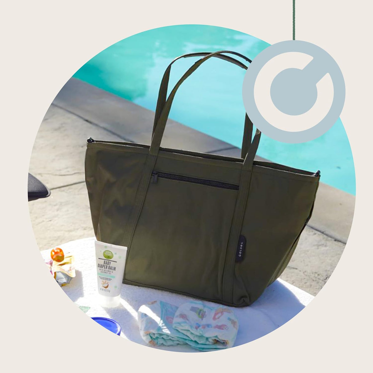 Diaper Bag Tote, Waterproof Large Baby Diaper Bags, Mommy Maternity Travel Bag, Baby Bags for Mom, Travel Diaper Tote