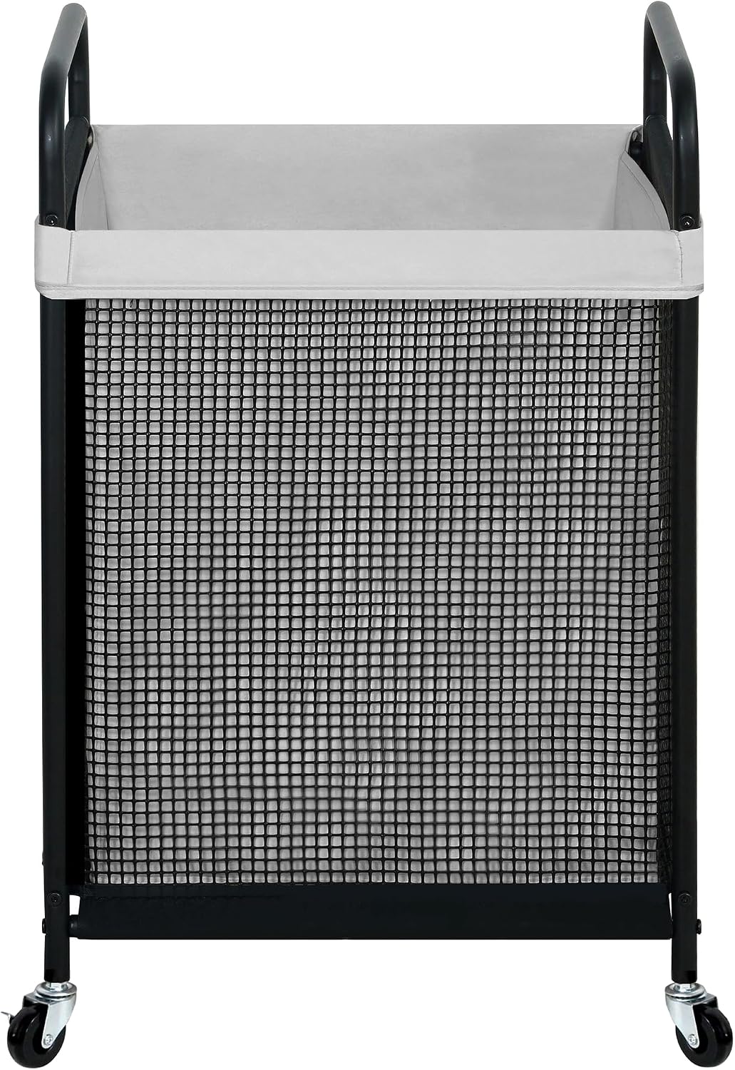 Laundry Hamper 3 Section, 120L Rolling Laundry Sorter Cart with Removable and Washable Liner Bag, Clothes Hamper with Wheels and Metal Handle for Laundry Room and Bedroom, Gray