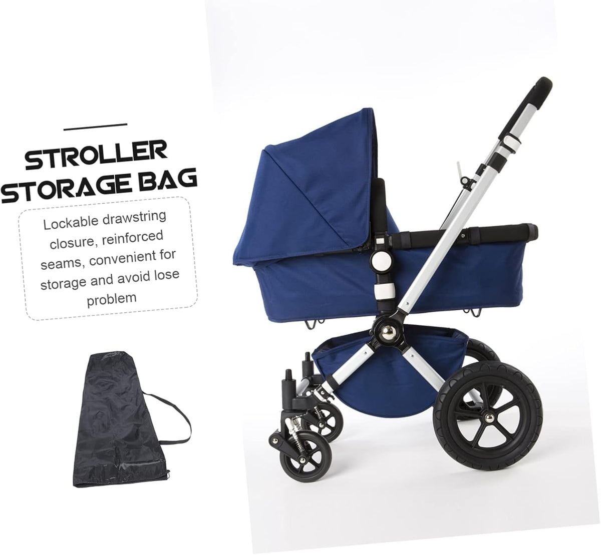 Travel Stroller Bag with Protective Cover for Airplane Gate Check Lightweight Stroller Carrying Bag with Two Shoulder Straps and Includes Inner Storage Pouch